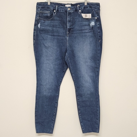 34 GOOD AMERICAN GOOD LEGS JEANS WOMEN'S PLUS SIZE 24 - Picture 1 of 8